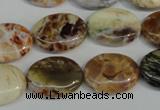 COP317 15.5 inches 15*20mm oval brandy opal gemstone beads wholesale