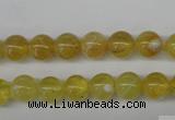 COP332 15.5 inches 8mm round yellow opal gemstone beads wholesale