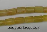 COP338 15.5 inches 8*11mm tube yellow opal gemstone beads