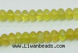 COP351 15.5 inches 5*8mm rondelle yellow opal gemstone beads wholesale