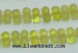 COP354 15.5 inches 6*12mm bone shape yellow opal gemstone beads