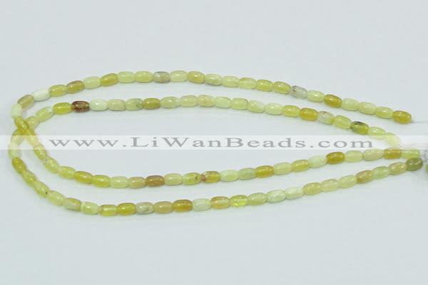 COP356 15.5 inches 5*8mm rice yellow opal gemstone beads wholesale