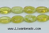 COP362 15.5 inches 10*14mm oval yellow opal gemstone beads wholesale