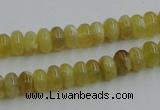 COP371 15.5 inches 5*8mm rondelle yellow opal gemstone beads