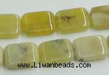 COP373 15.5 inches 13*18mm rectangle yellow opal gemstone beads