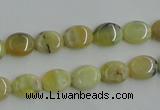 COP375 15.5 inches 8*10mm oval yellow opal gemstone beads wholesale