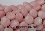 COP413 15.5 inches 10mm flat round Chinese pink opal gemstone beads