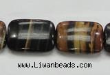 COP433 15.5 inches 18*25mm rectangle natural brown opal gemstone beads