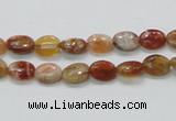 COP500 15.5 inches 6*8mm oval natural red opal gemstone beads