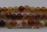 COP508 15.5 inches 4mm round natural red opal gemstone beads