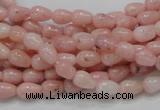 COP54 15.5 inches 5*8mm teardrop natural pink opal gemstone beads