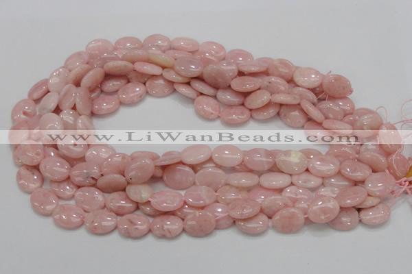 COP64 15.5 inches 12*16mm oval natural pink opal gemstone beads