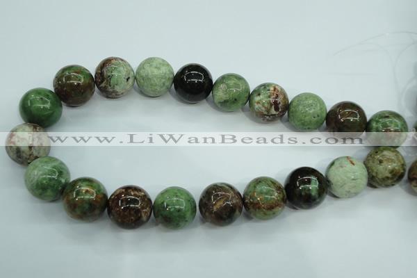 COP658 15.5 inches 20mm round green opal gemstone beads wholesale