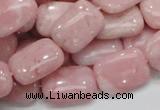 COP70 15.5 inches 13*18mm rectangle natural pink opal gemstone beads