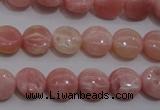 COP77 15.5 inches 10mm flat round natural pink opal gemstone beads