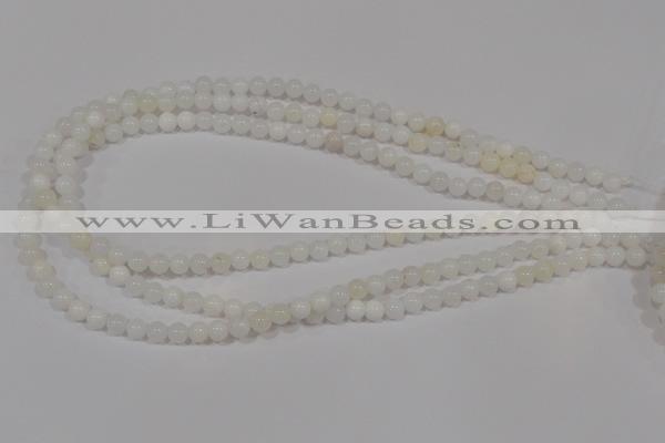 COP900 15.5 inches 6mm round natural white opal gemstone beads