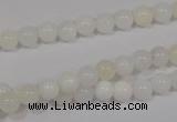 COP901 15.5 inches 8mm round natural white opal gemstone beads