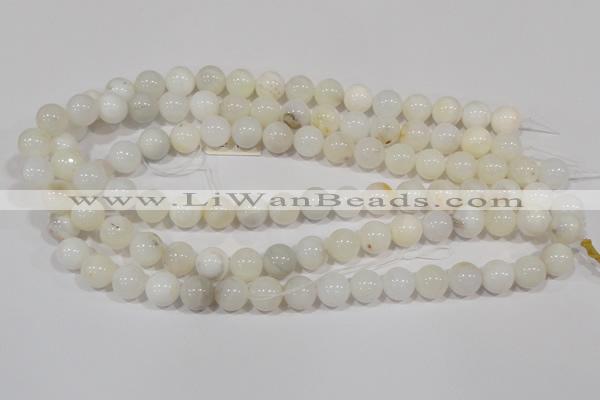 COP903 15.5 inches 12mm round natural white opal gemstone beads