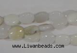 COP906 15.5 inches 8*10mm oval natural white opal gemstone beads