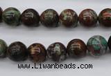 COP987 15.5 inches 10mm round green opal gemstone beads wholesale