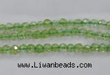 COQ10 16 inches 4mm faceted round dyed olive quartz beads wholesale