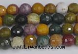 COS201 15.5 inches 6mm faceted round ocean jasper beads