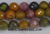 COS202 15.5 inches 8mm faceted round ocean jasper beads