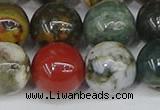 COS225 15.5 inches 14mm round ocean stone beads wholesale