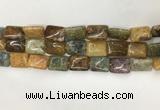 COS252 15.5 inches 12*16mm rectangle ocean stone beads wholesale