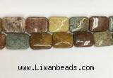 COS256 15.5 inches 22*30mm rectangle ocean stone beads wholesale