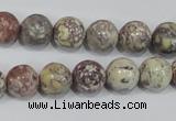 COT03 15.5 inches 12mm round osmanthus stone beads wholesale