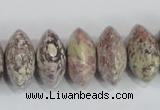 COT08 15.5 inches 10*20mm rondelle osmanthus stone beads