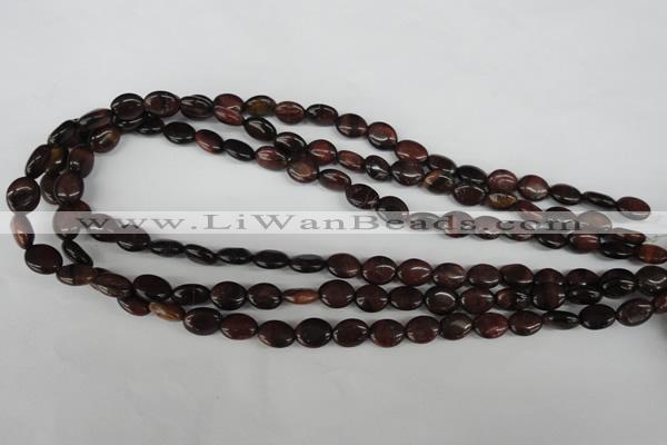 COV11 15.5 inches 8*10mm oval red tiger eye beads wholesale