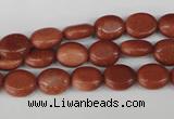 COV15 15.5 inches 8*10mm oval goldstone gemstone beads wholesale