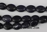 COV16 15.5 inches 8*10mm oval blue goldstone gemstone beads wholesale