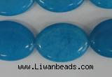 COV161 15.5 inches 18*25mm oval candy jade beads wholesale