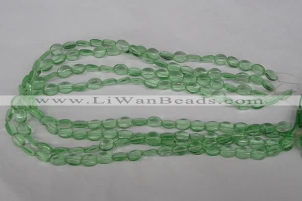 COV45 15.5 inches 8*10mm oval imitation green fluorite beads wholesale