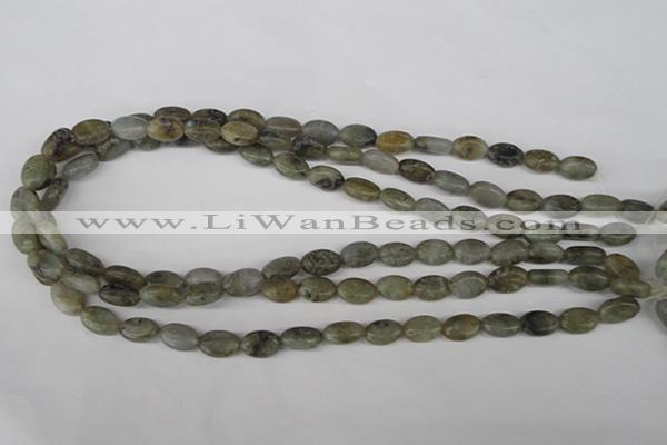 COV51 15.5 inches 8*12mm oval labradorite beads wholesale