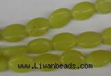 COV54 15.5 inches 8*12mm oval lemon jade gemstone beads wholesale