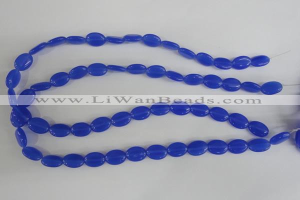 COV64 15.5 inches 10*14mm oval candy jade beads wholesale