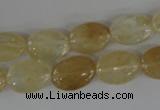 COV93 15.5 inches 10*14mm oval watermelon yellow beads wholesale