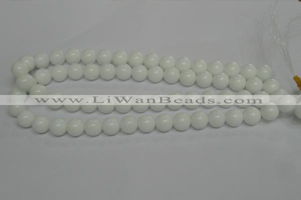 CPB05 15.5 inches 12mm round white porcelain beads wholesale