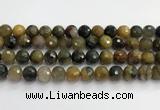 CPB1079 15.5 inches 12mm faceted round natural pietersite beads