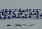 CPB541 15.5 inches 6mm round Painted porcelain beads