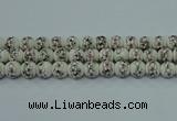 CPB601 15.5 inches 6mm round Painted porcelain beads