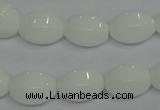 CPB70 15.5 inches 12*16mm rice white porcelain beads wholesale