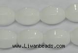 CPB71 15.5 inches 13*18mm rice white porcelain beads wholesale