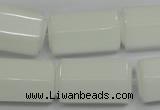 CPB78 15.5 inches 15*25mm column white porcelain beads wholesale