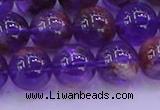 CPC603 15.5 inches 10mm round purple phantom quartz beads