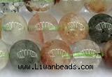 CPC696 15 inches 8mm - 9mm round phantom quartz beads